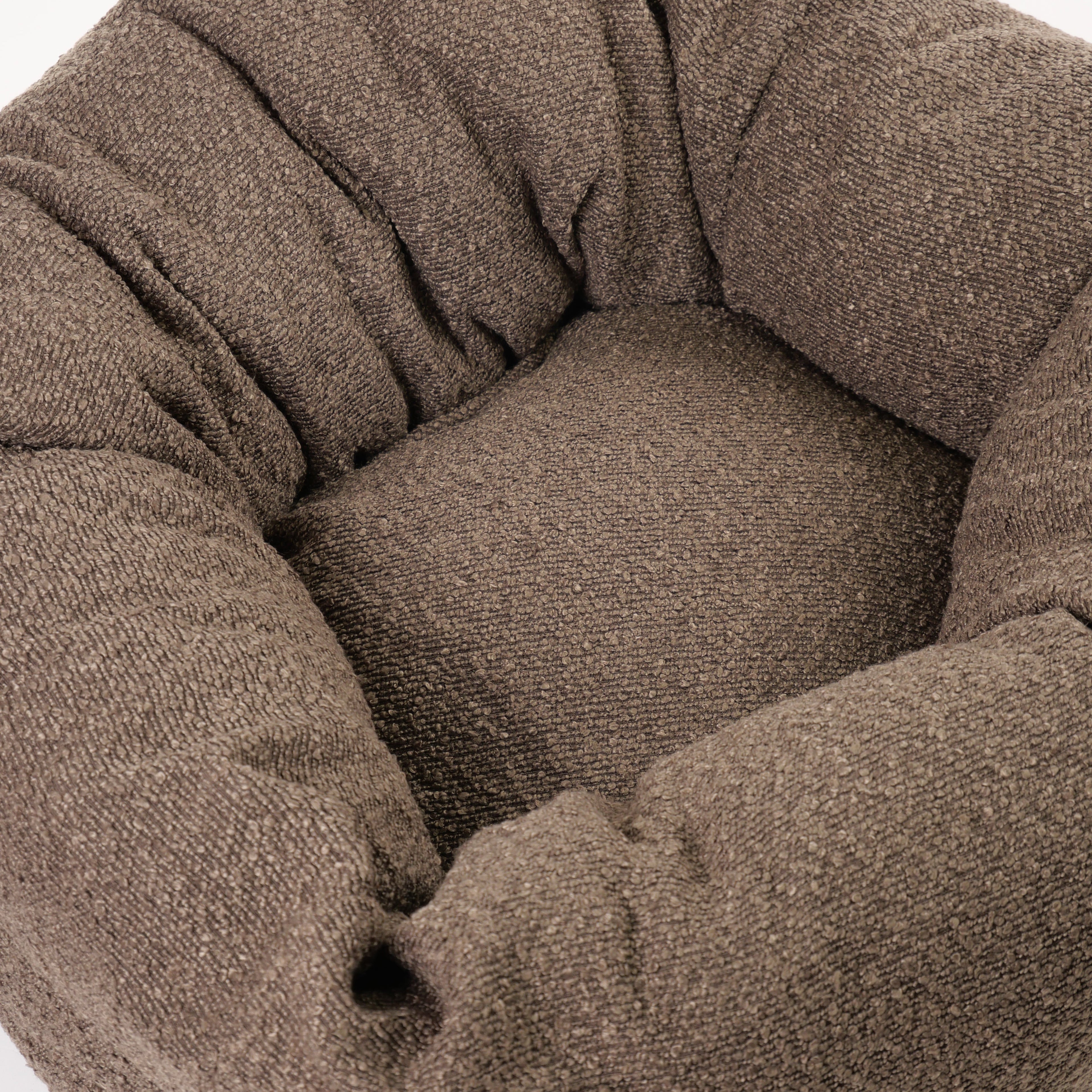 Nora Hundeseng i bouclé Brown