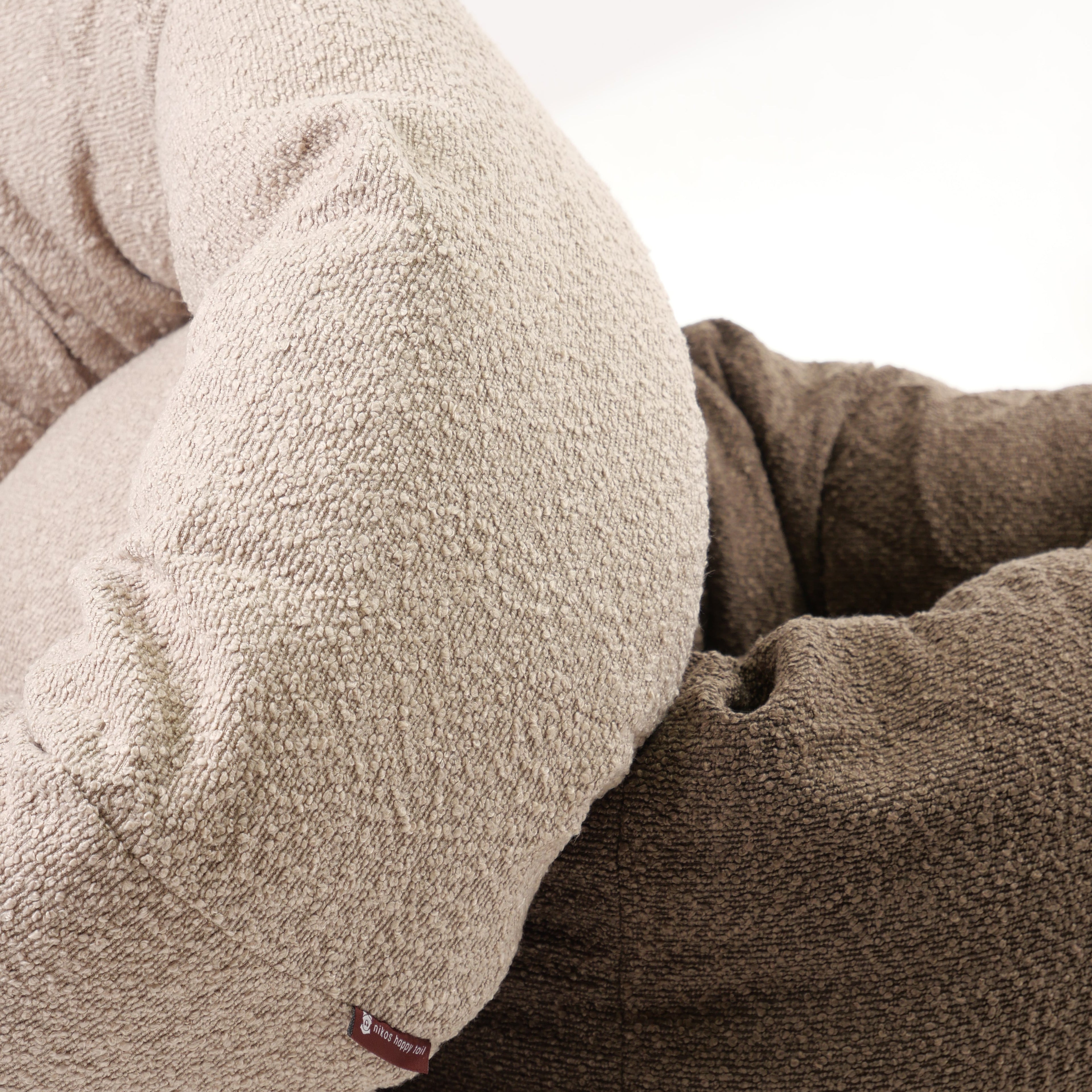 Nora Hundeseng i bouclé Beige