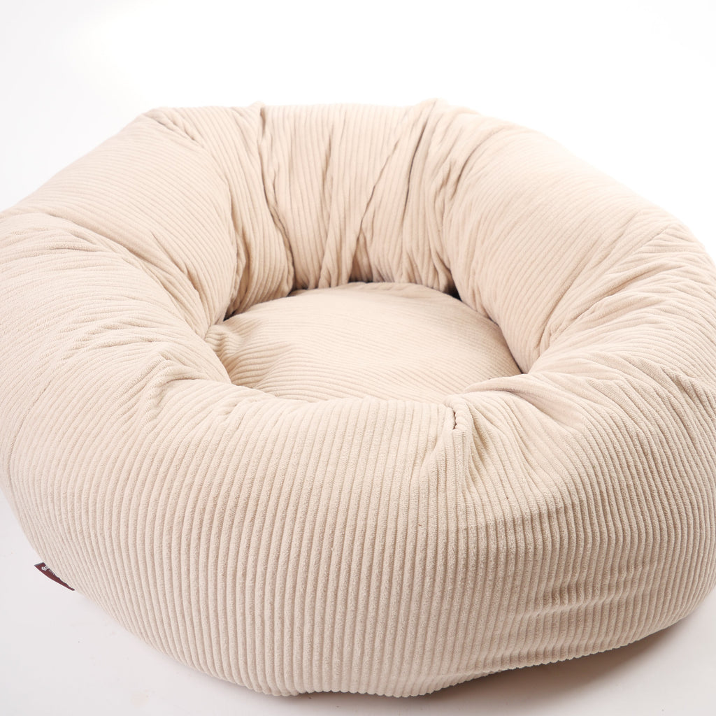 Alfred Hundeseng i fløjl Latte Beige