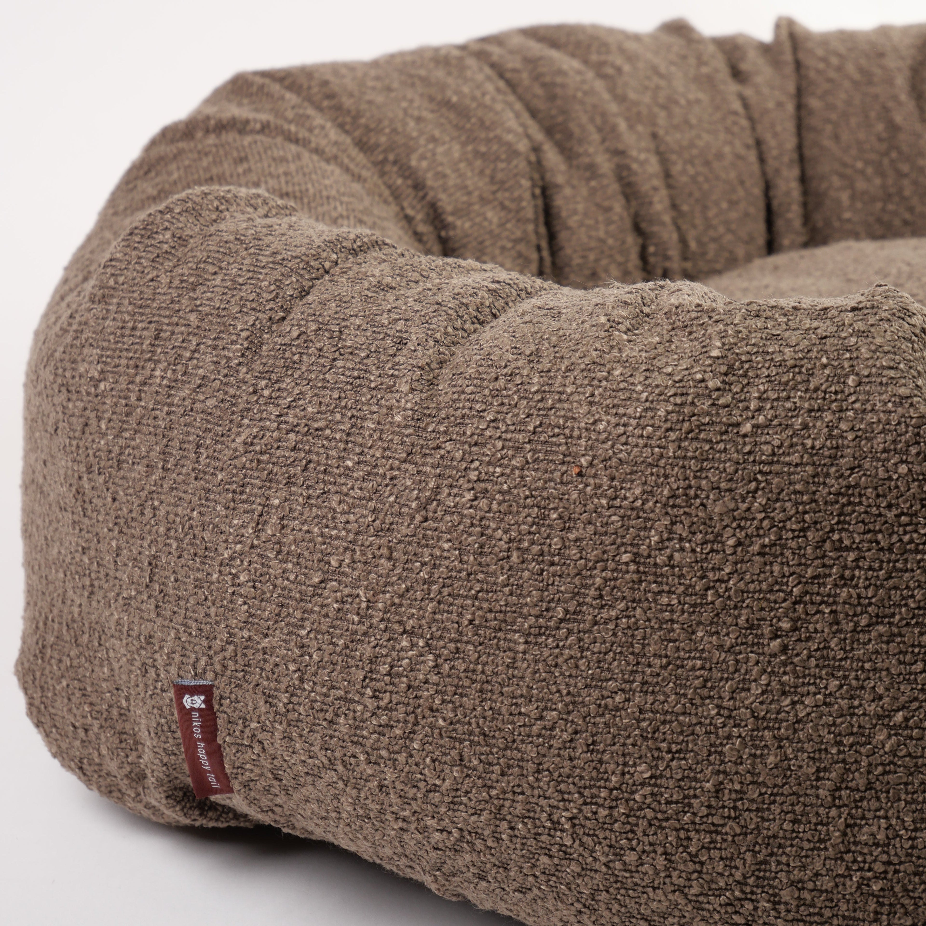 Nora Hundeseng i bouclé Brown