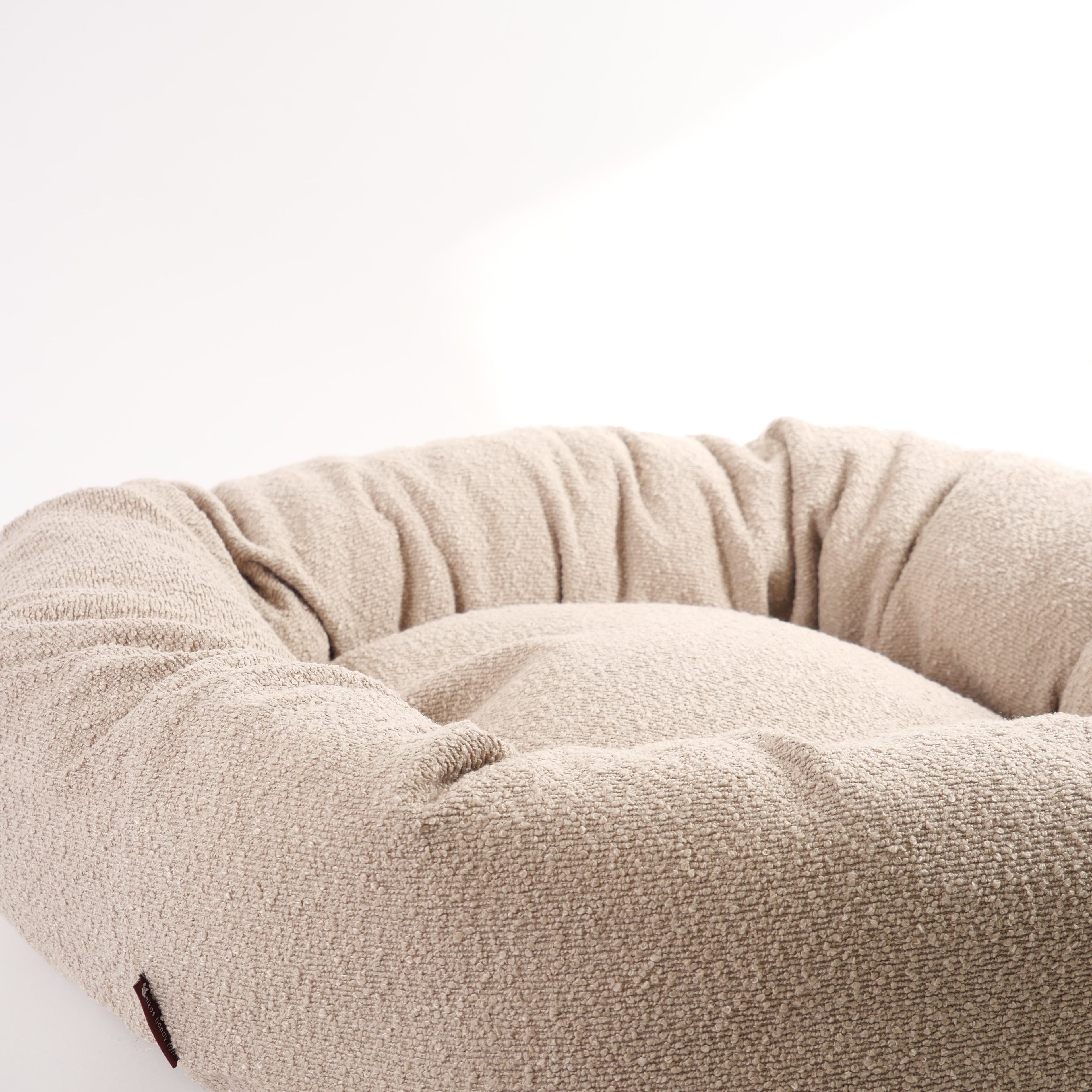 Nora Hundeseng i bouclé Beige