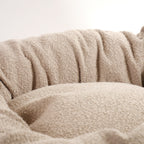 Nora Hundeseng i bouclé Beige