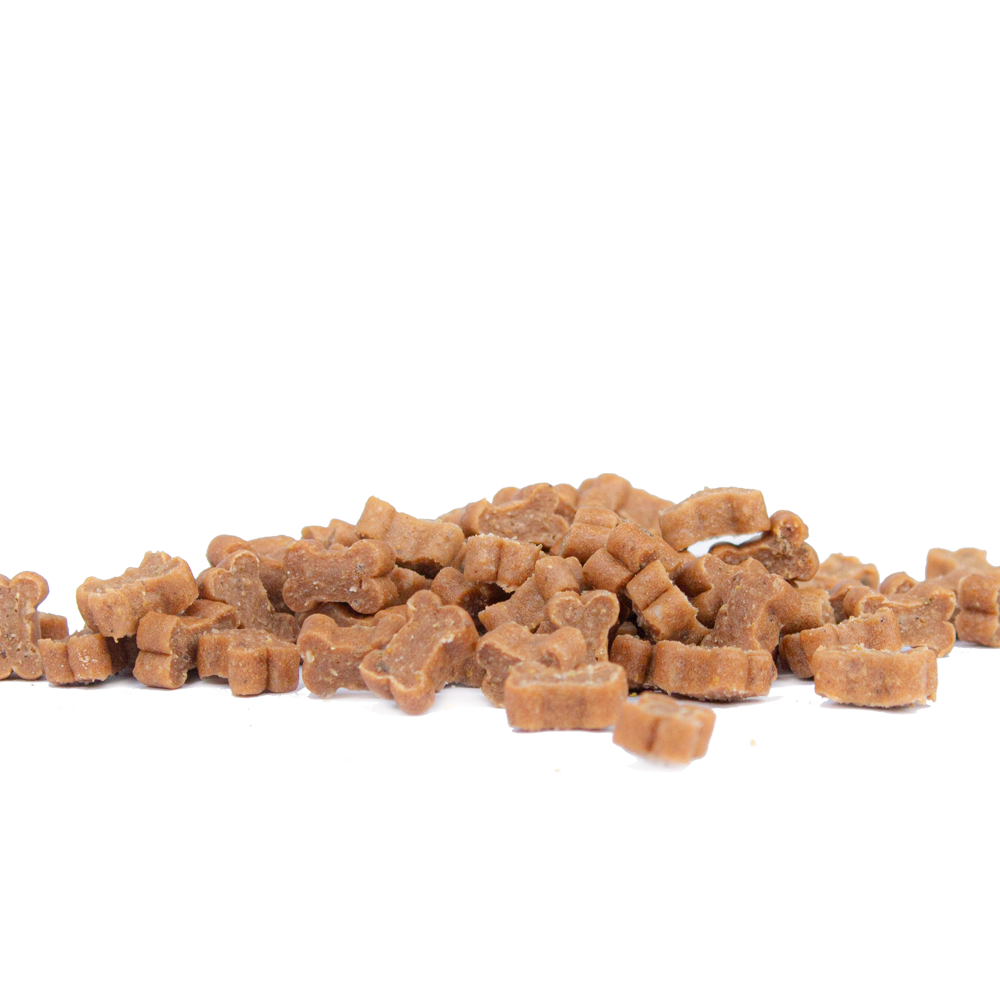 Snack'it Semi-Moist Mini Bones m. Laks 500g - nikos happy tail