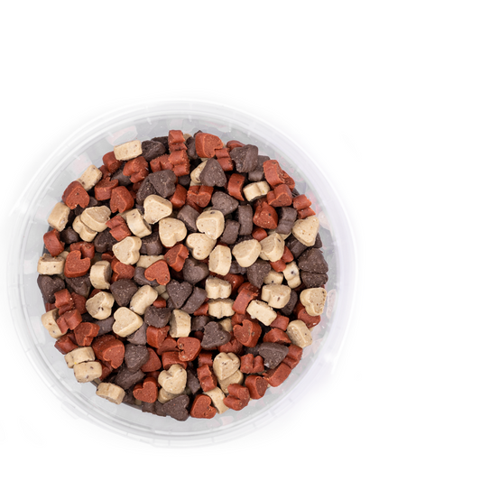 Snack'it Semi-Moist Mini Hearts Mix 500g - nikos happy tail