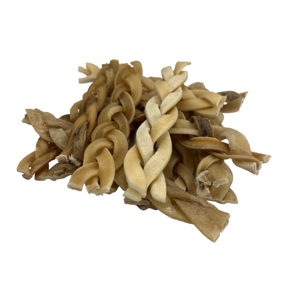 Flettet Oksehovedhud 200g