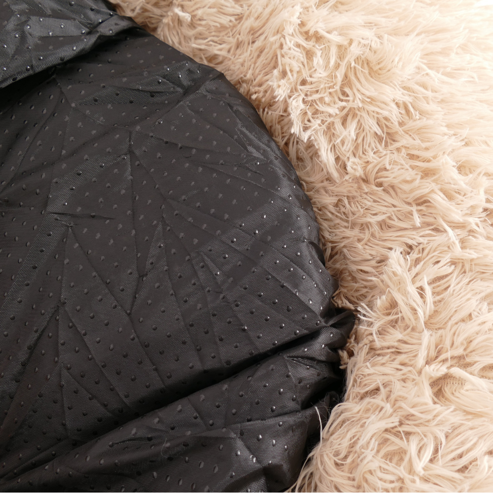 Happy Sleep Donut Hundeseng Beige