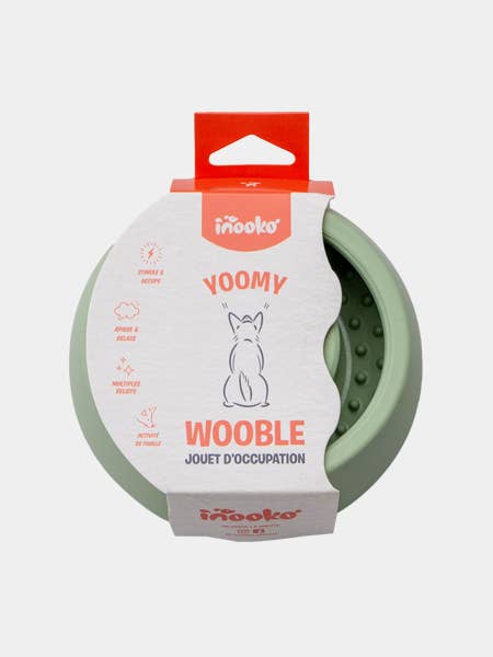 Yoomy Wobble hundelegetøj til aktivering - salviegrøn