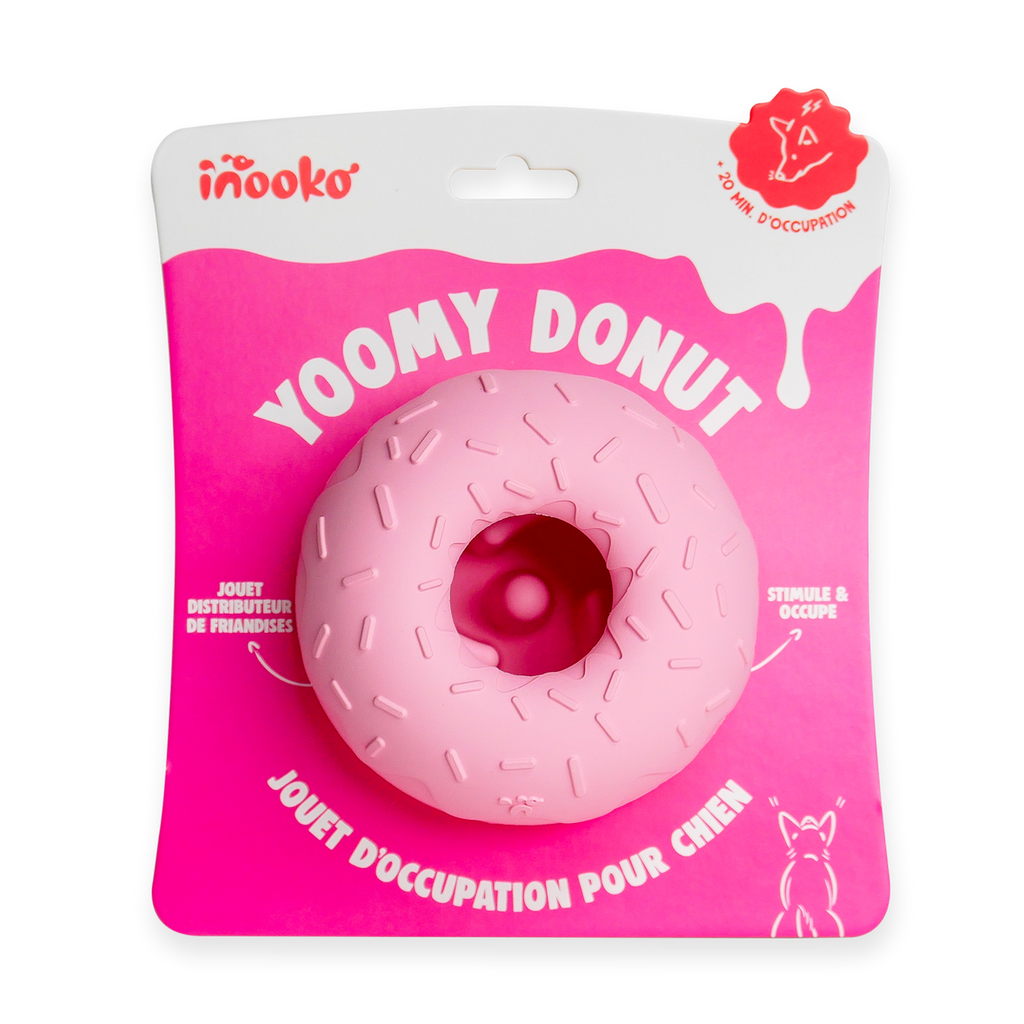 Aktivitetslegetøj til hund - Yoomy Donut - Lyserød