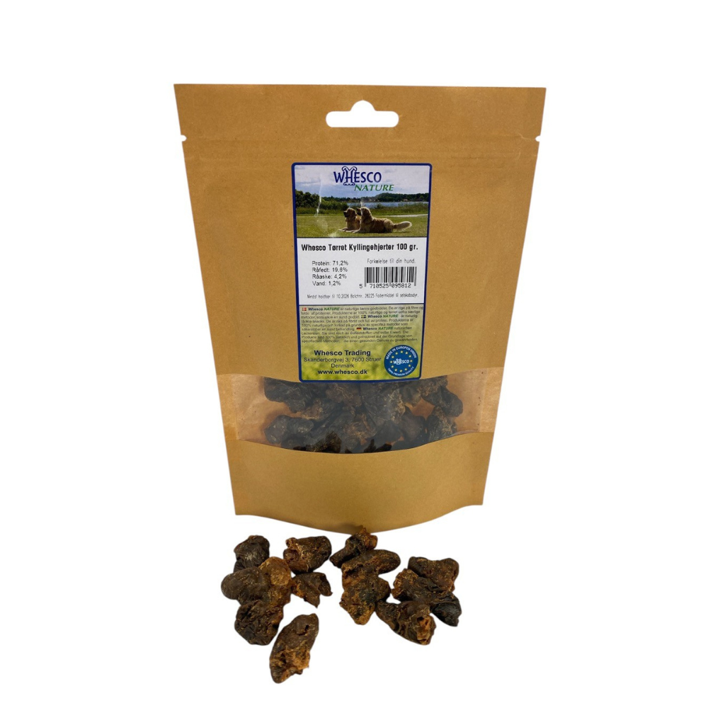 Tørret kyllingehjerter 100g