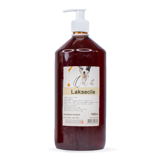 Oil'it Lakseolie 1000ml - nikos happy tail