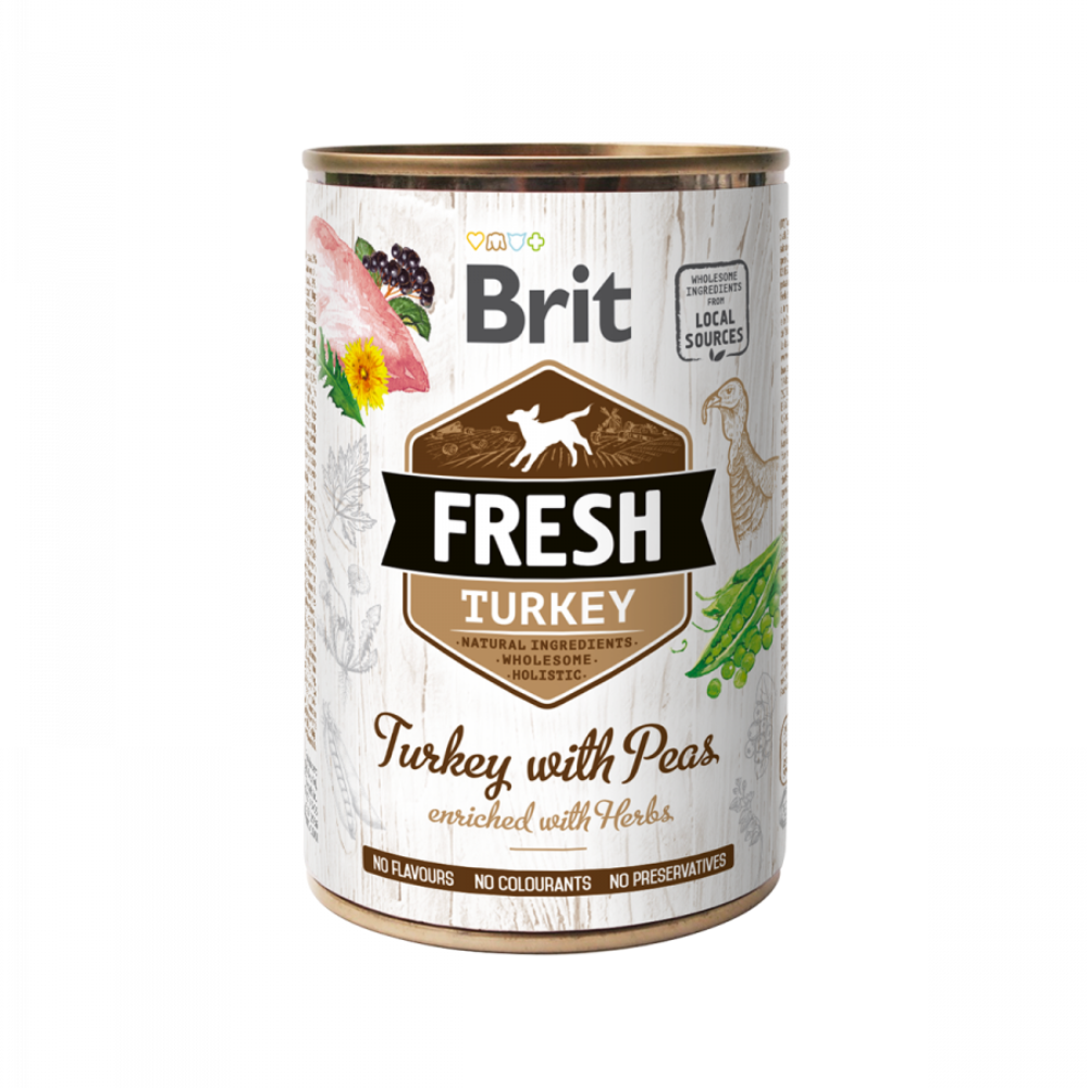 Brit Fresh Turkey+Peas 400g